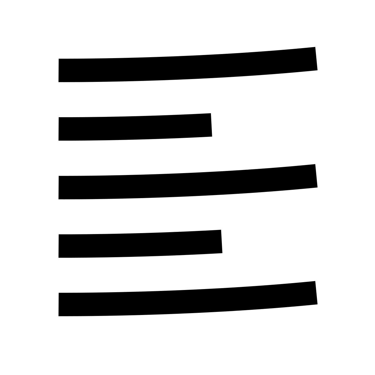 hieroglyphs style align text left icon
