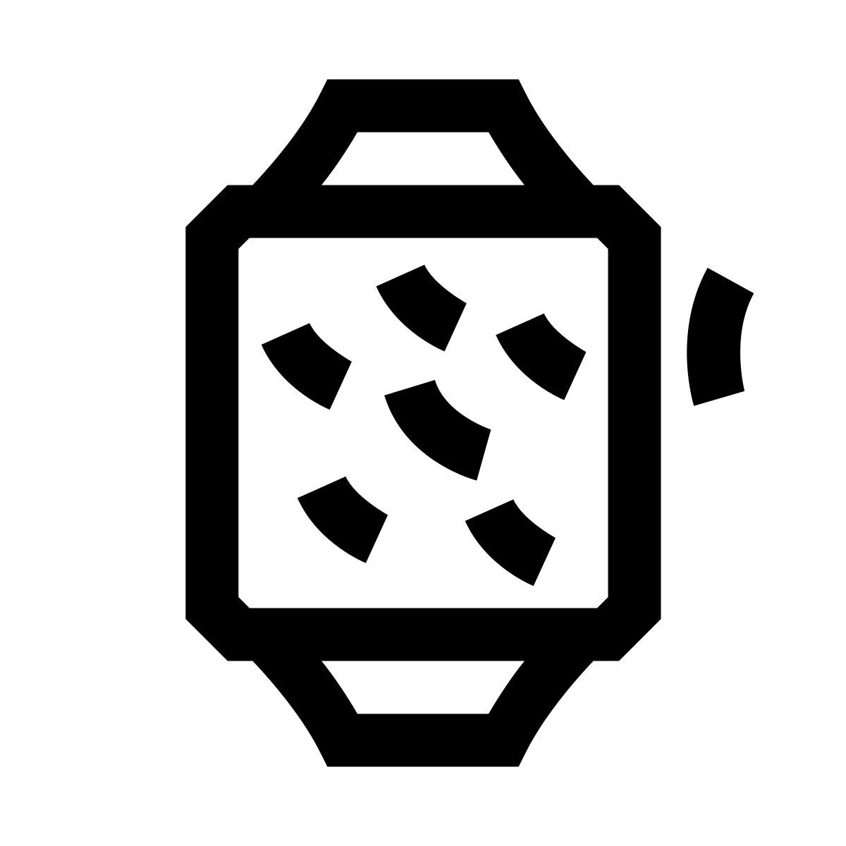 hieroglyphs style smartwatch icon