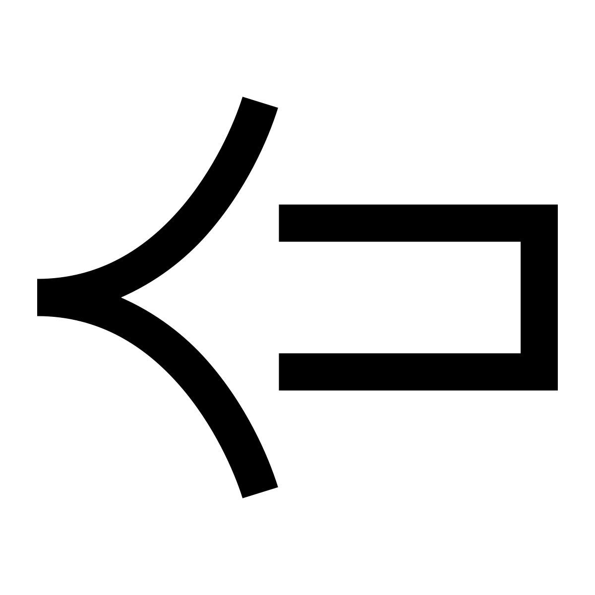 icon seta apontando para a esquerda hieroglyphs estilo