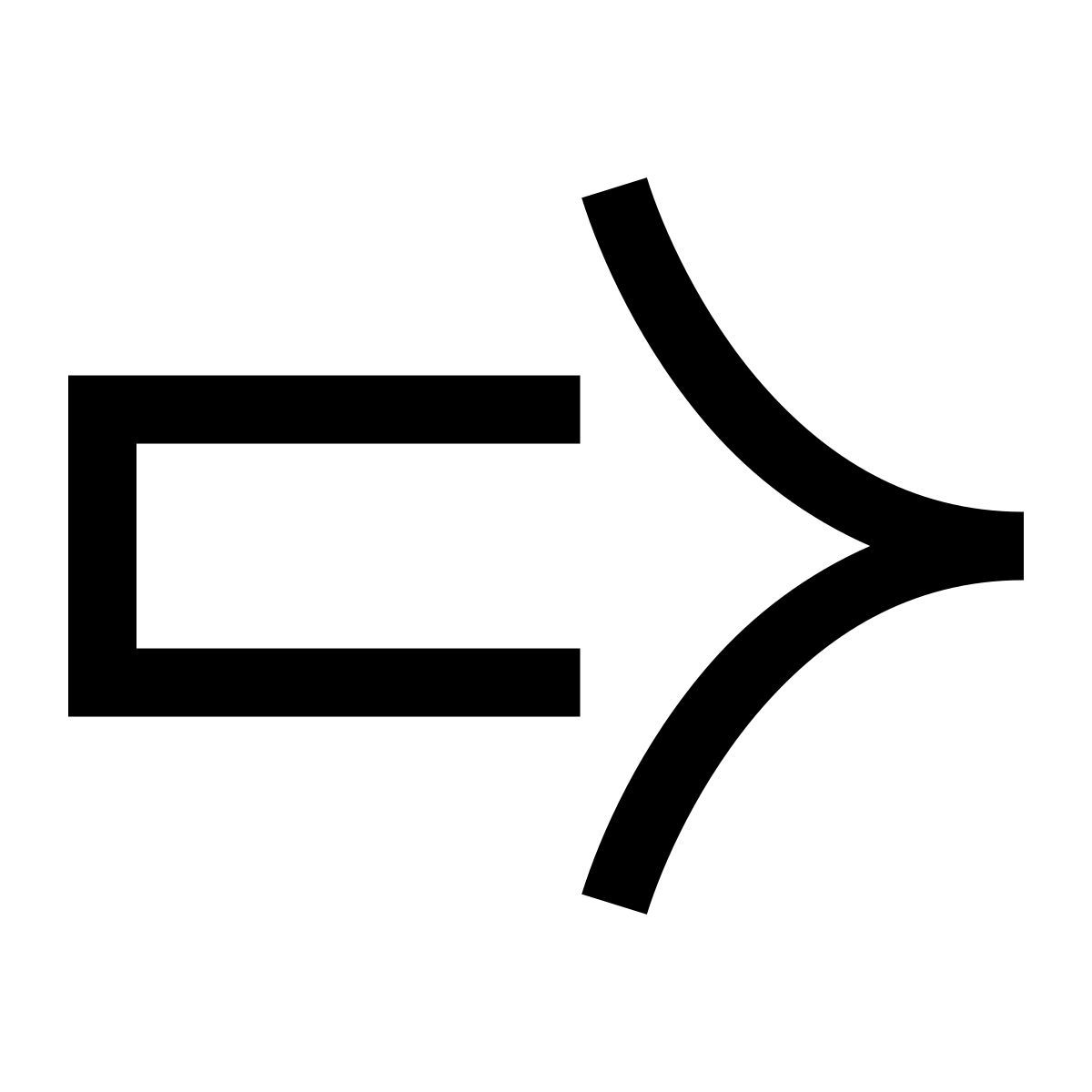 hieroglyphs style arrow icon