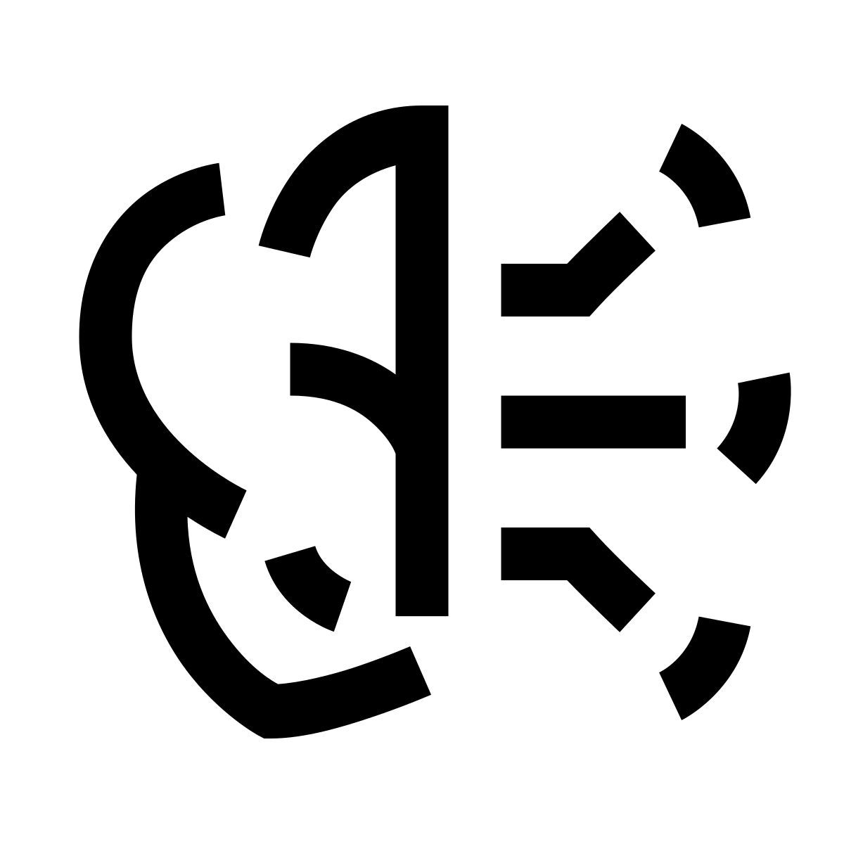 hieroglyphs style artificial intelligence brain icon