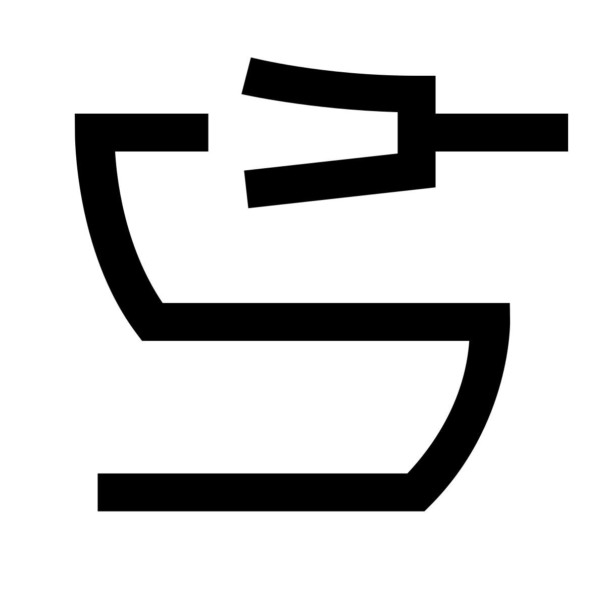 hieroglyphs style audio cable icon