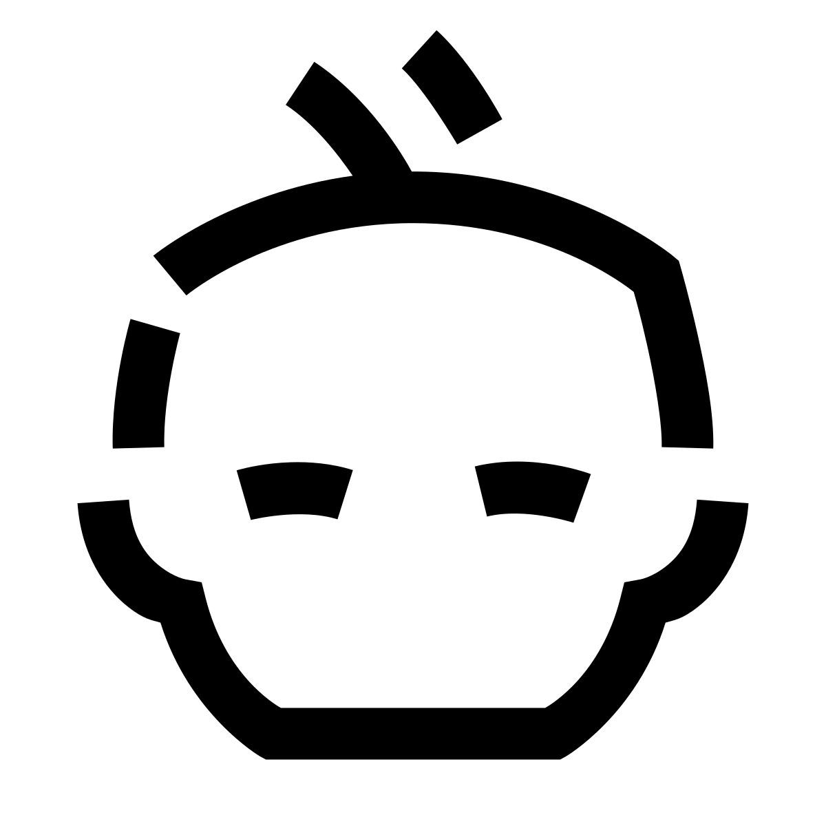 hieroglyphs style quarto de bebê icon