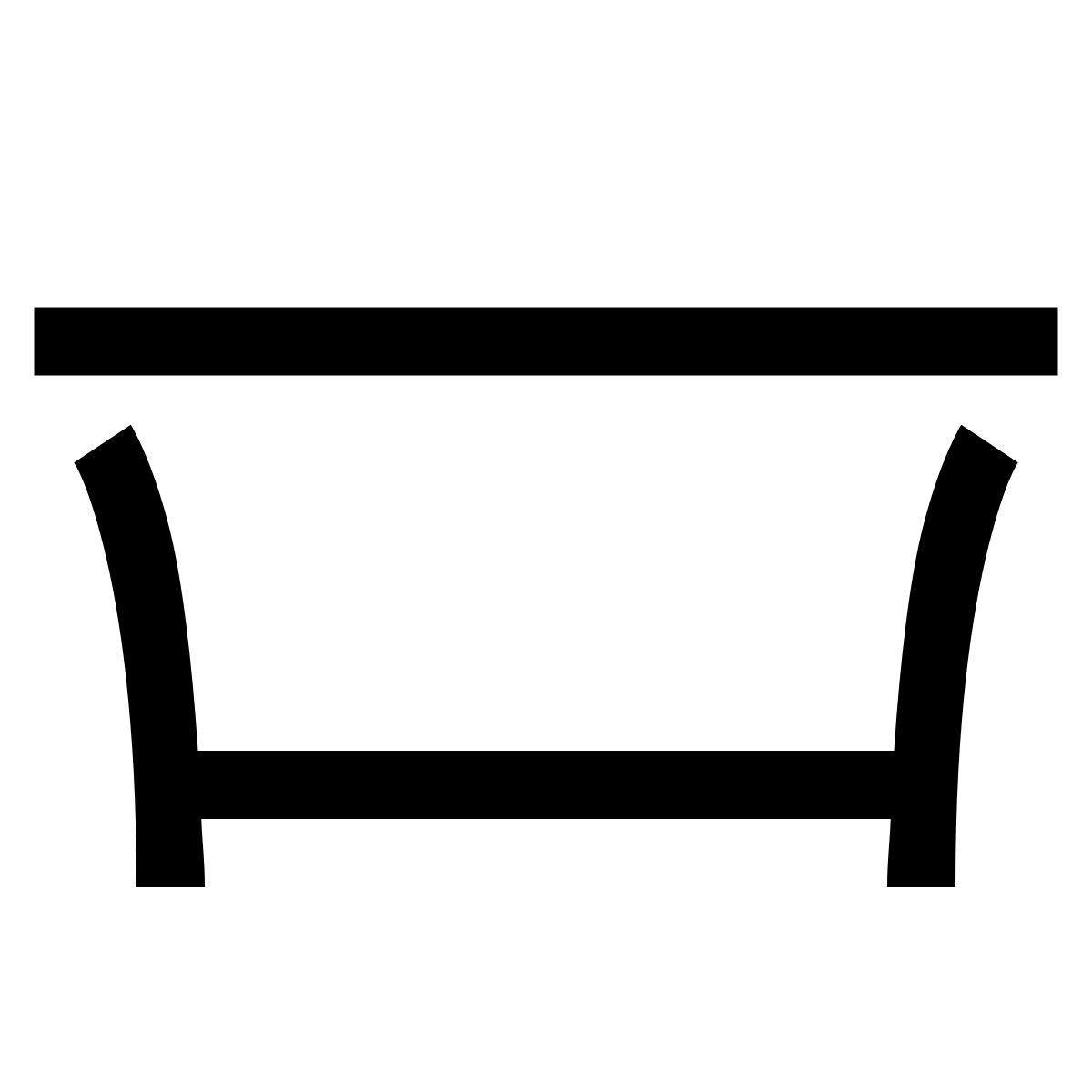 hieroglyphs style vasca da bagno icon
