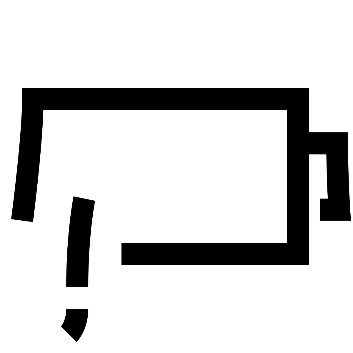 hieroglyphs style バッテリ残量警告 icon