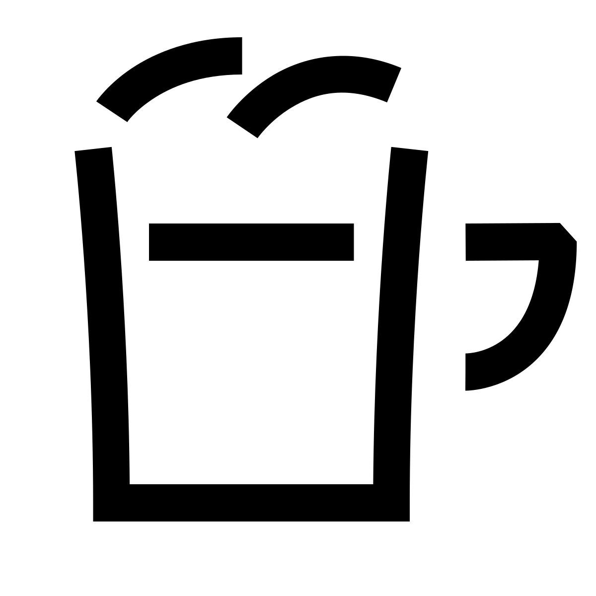 hieroglyphs style beer icon
