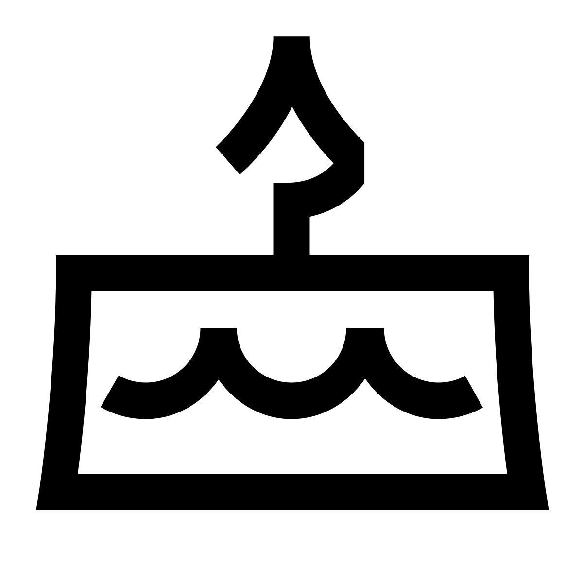 hieroglyphs style 생일 케이크 icon