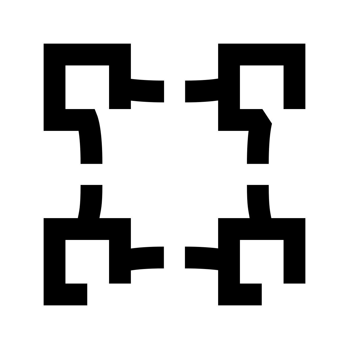 hieroglyphs style blockchain technology icon