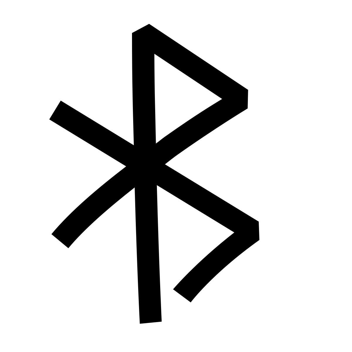 hieroglyphs style bluetooth icon