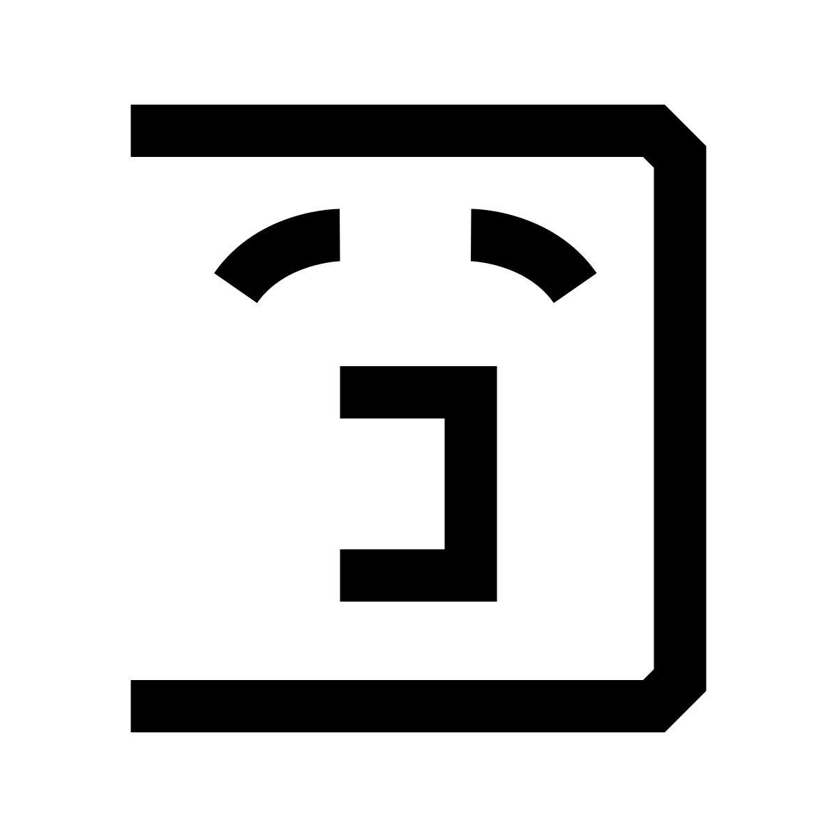 hieroglyphs style bored icon