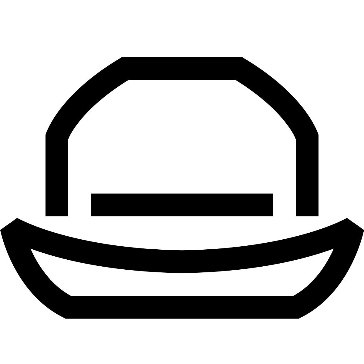 hieroglyphs style 중산 모자 icon