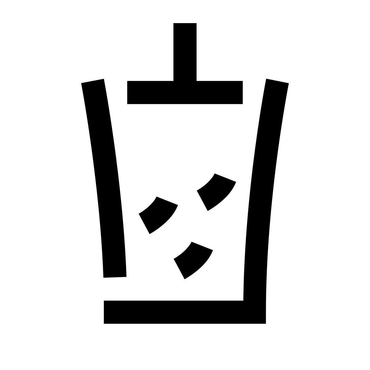 hieroglyphs style 버블티  icon