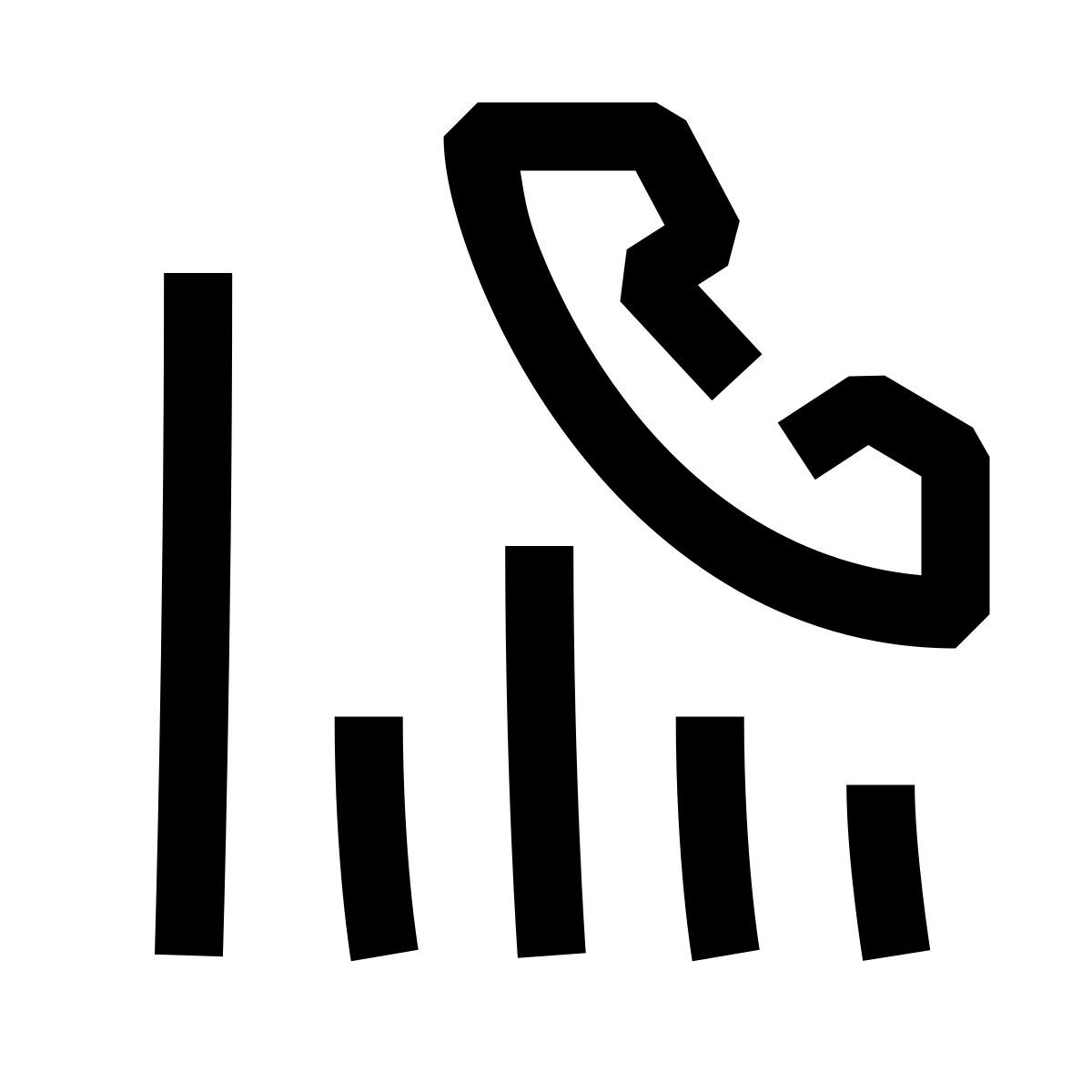 hieroglyphs style 通話統計 icon