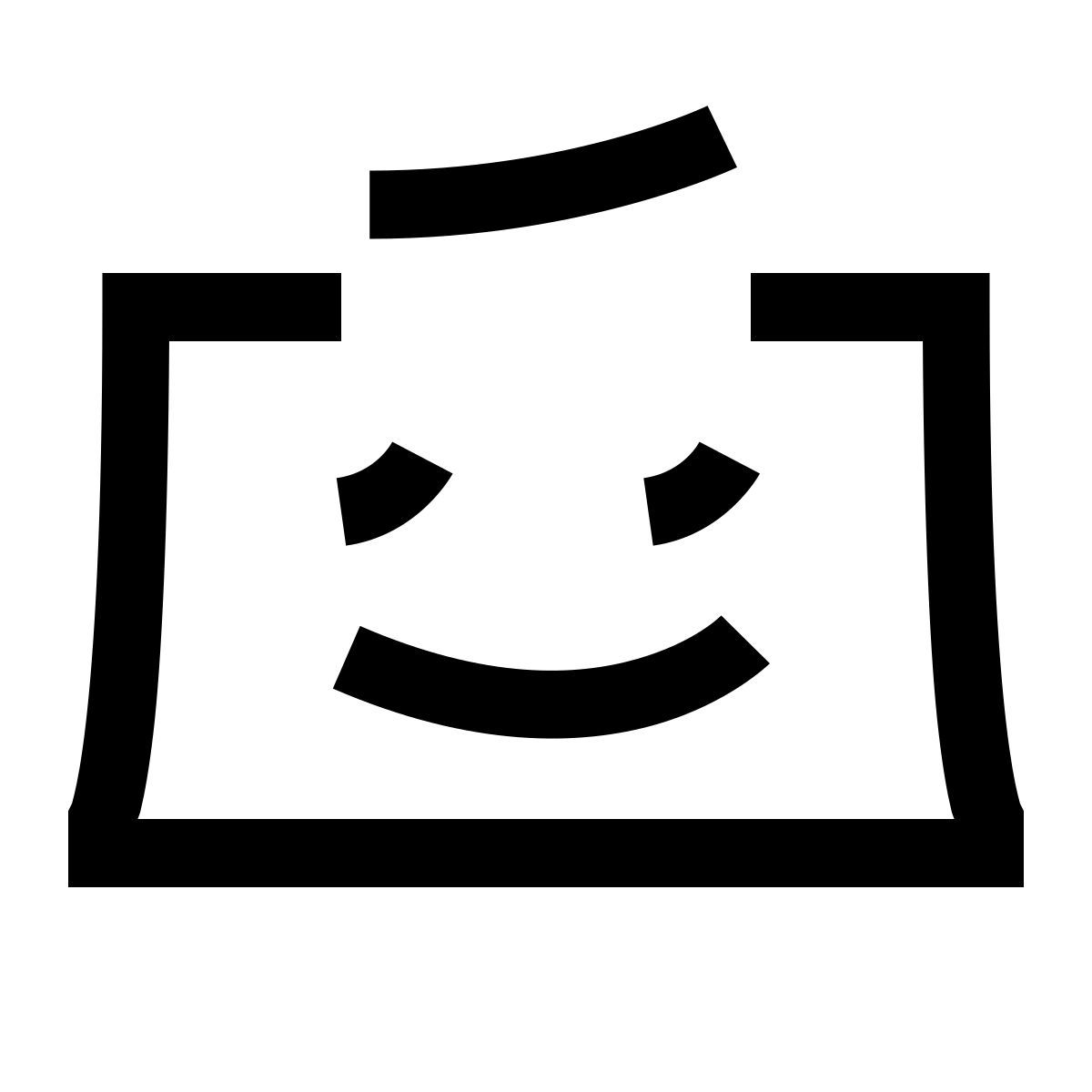 hieroglyphs style camera icon with face icon