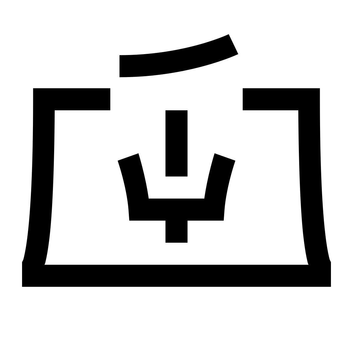 hieroglyphs style microfono fotocamera icon