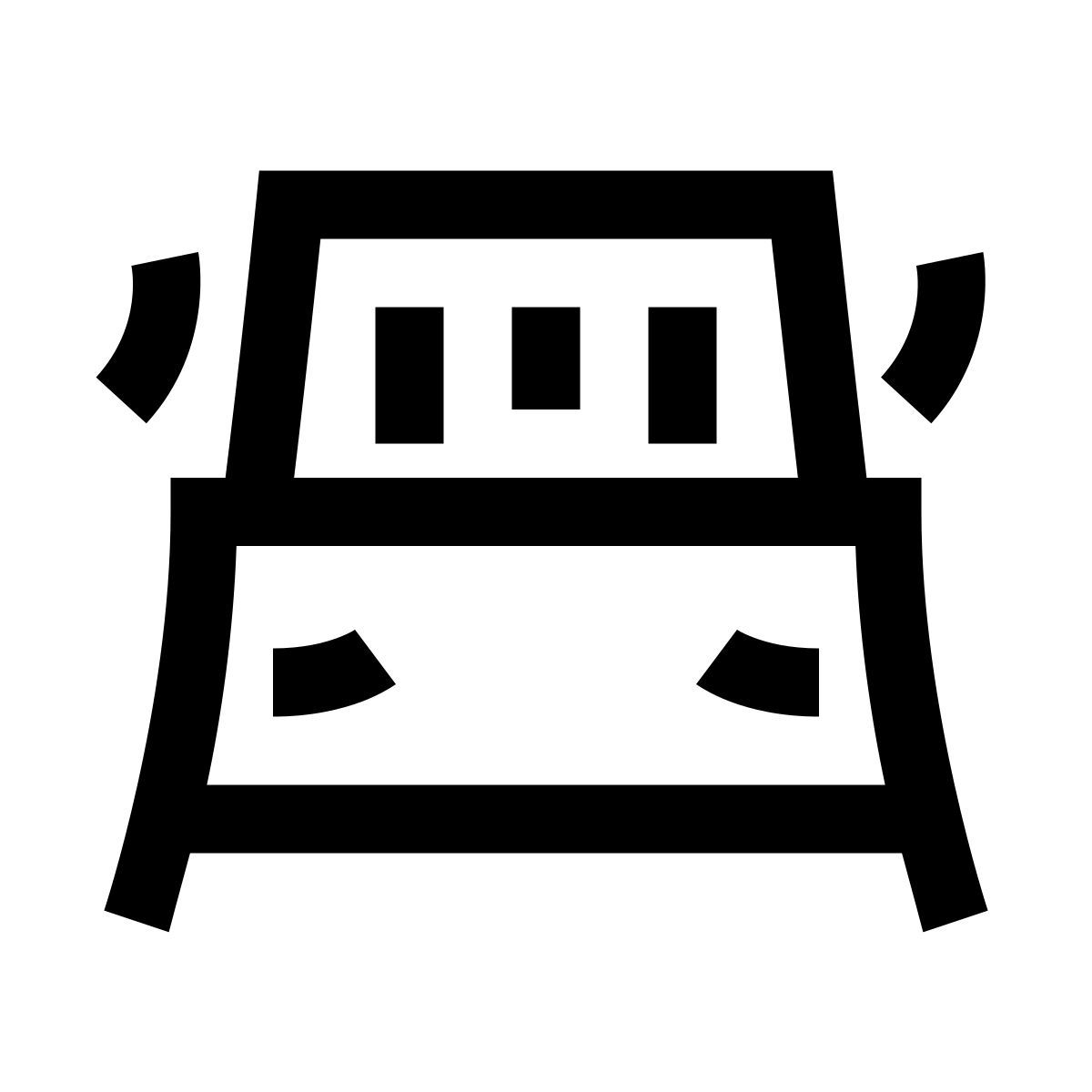 hieroglyphs style covoiturage icon