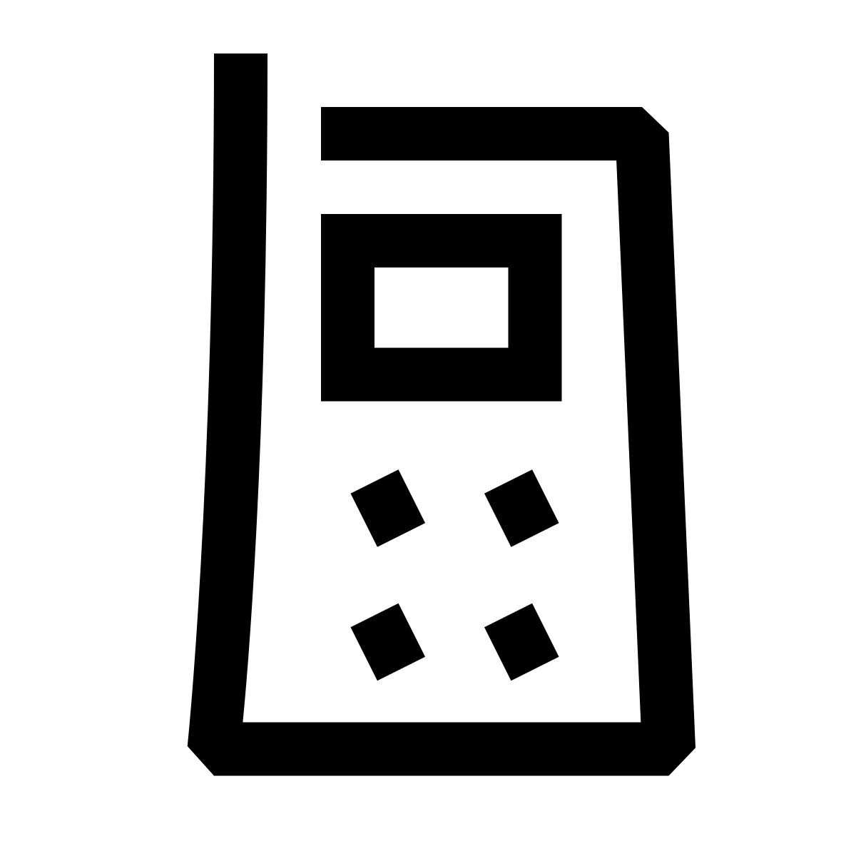 hieroglyphs style teléfono celular icon