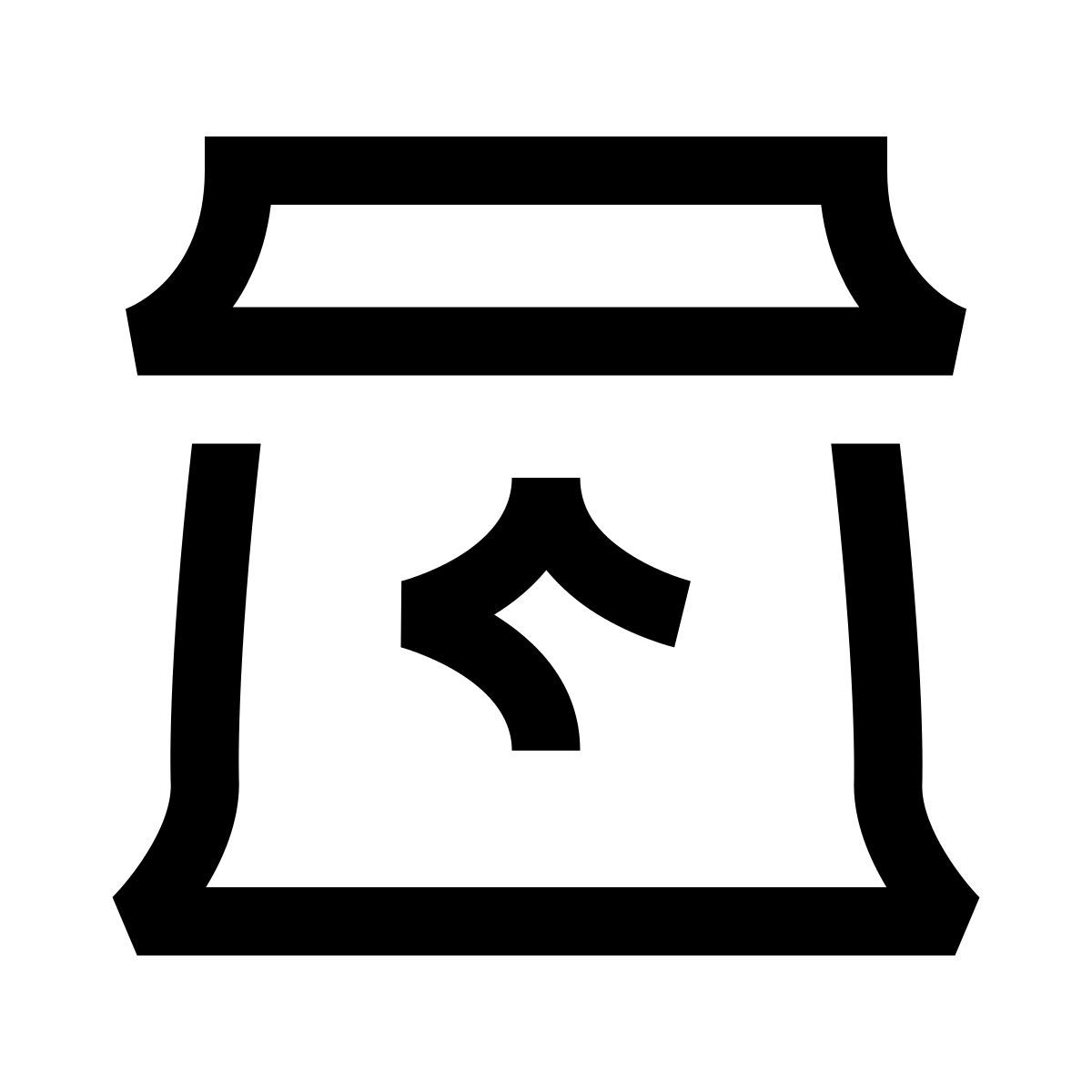 hieroglyphs style sac de ciment icon
