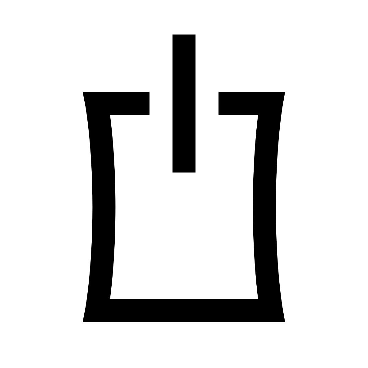 hieroglyphs style chain end icon