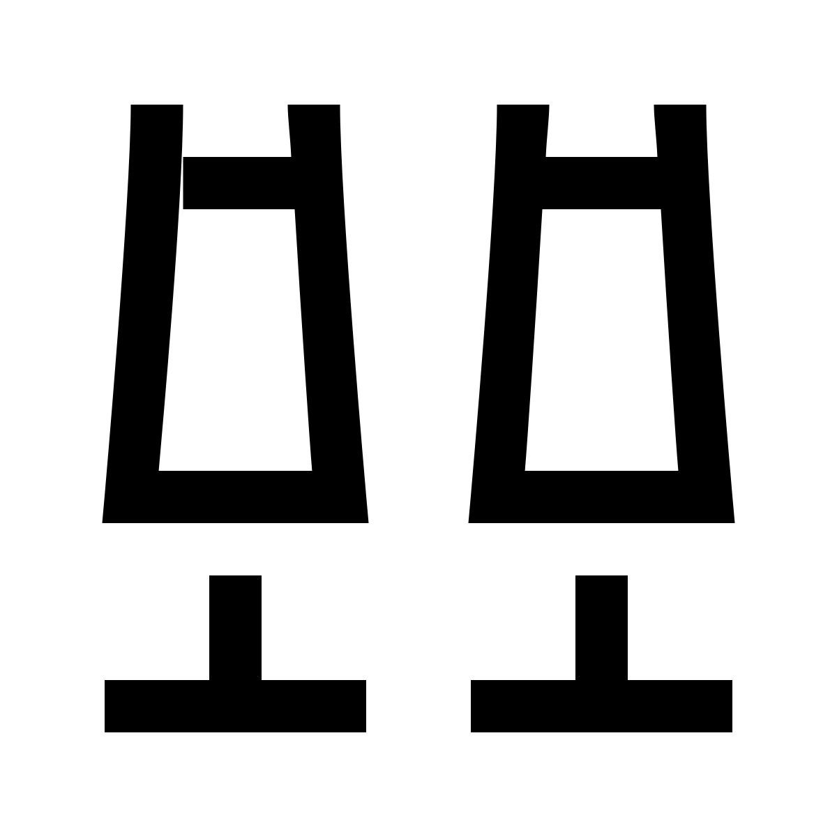 hieroglyphs style champanhe icon
