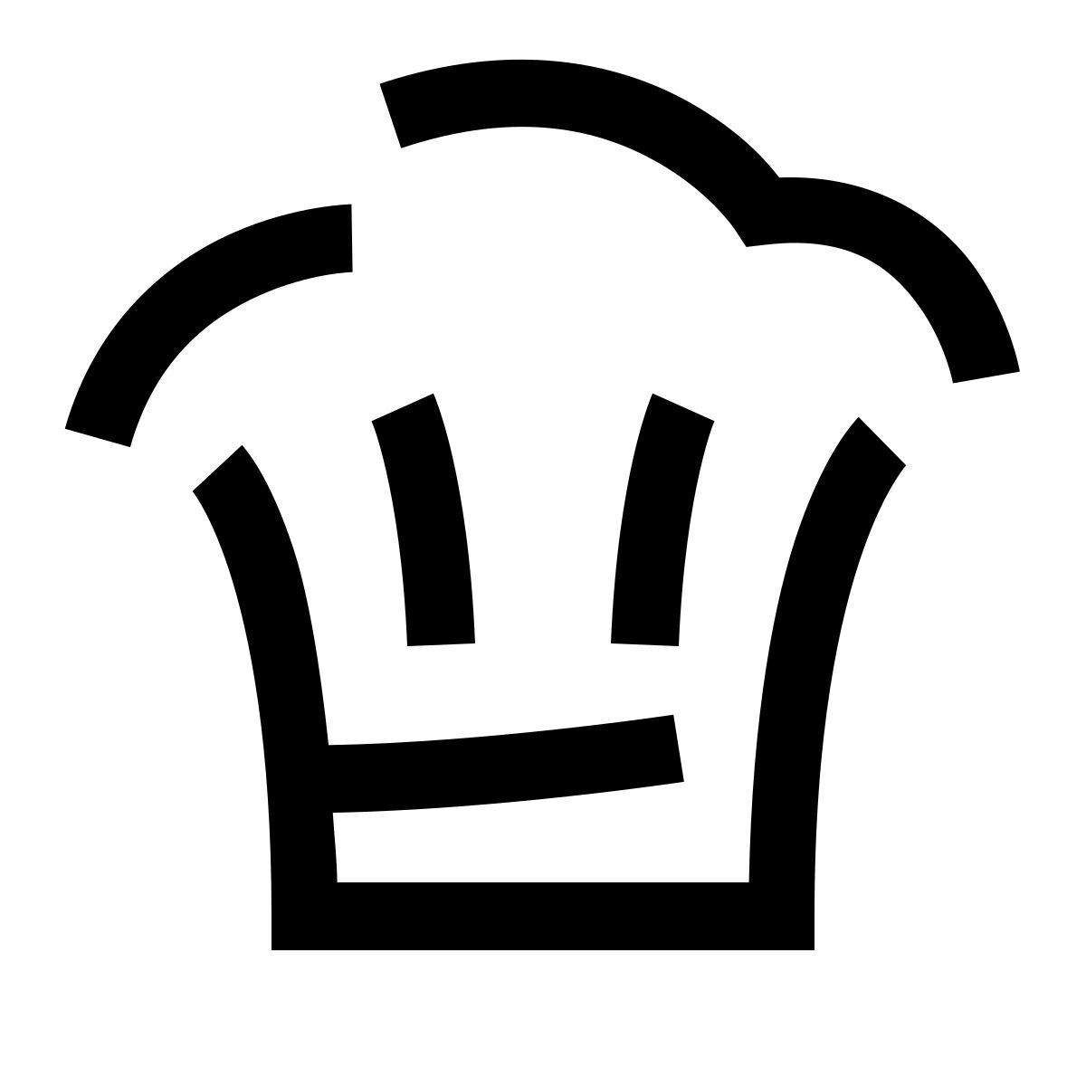 hieroglyphs style sombrero de chef icon
