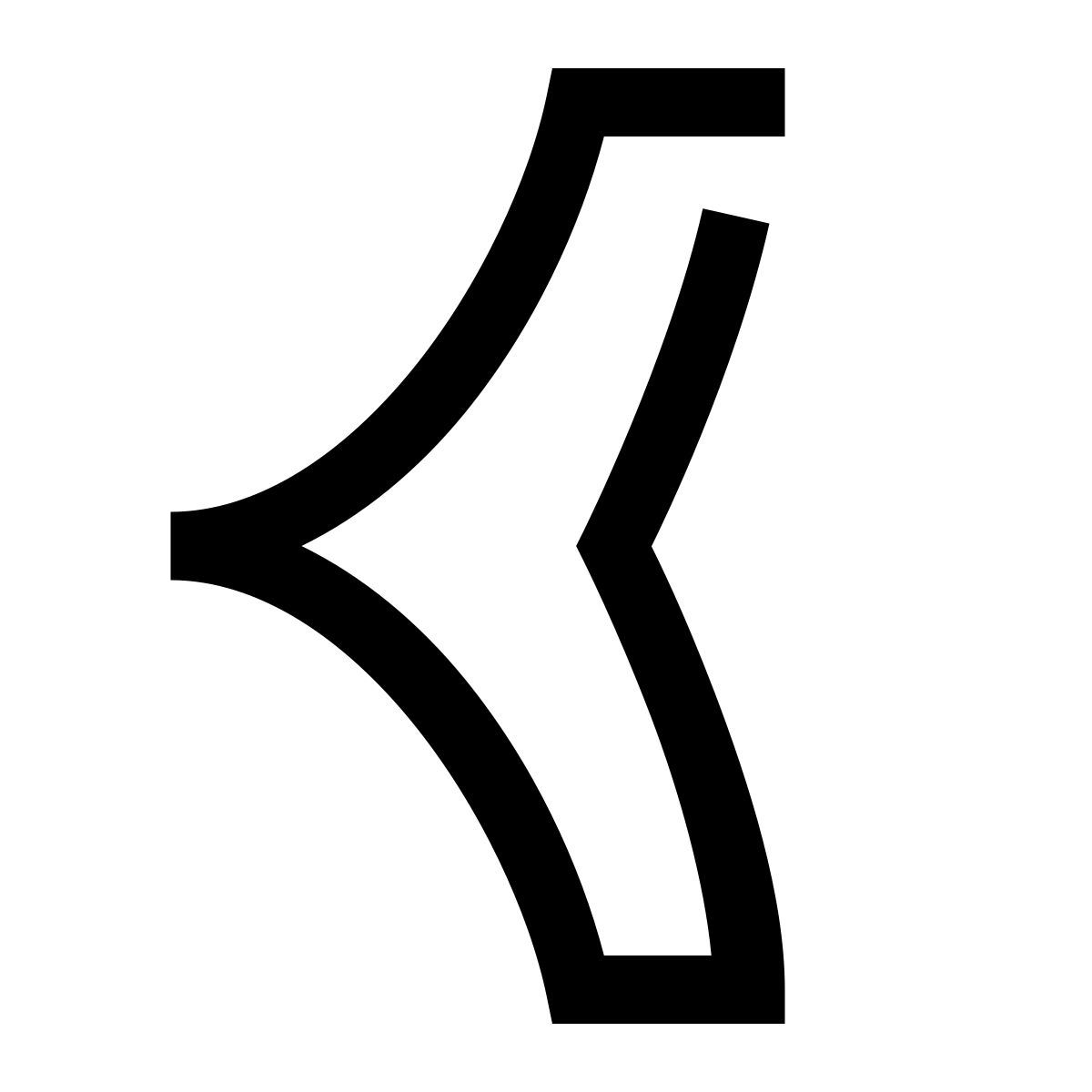 hieroglyphs style chevron esquerda icon