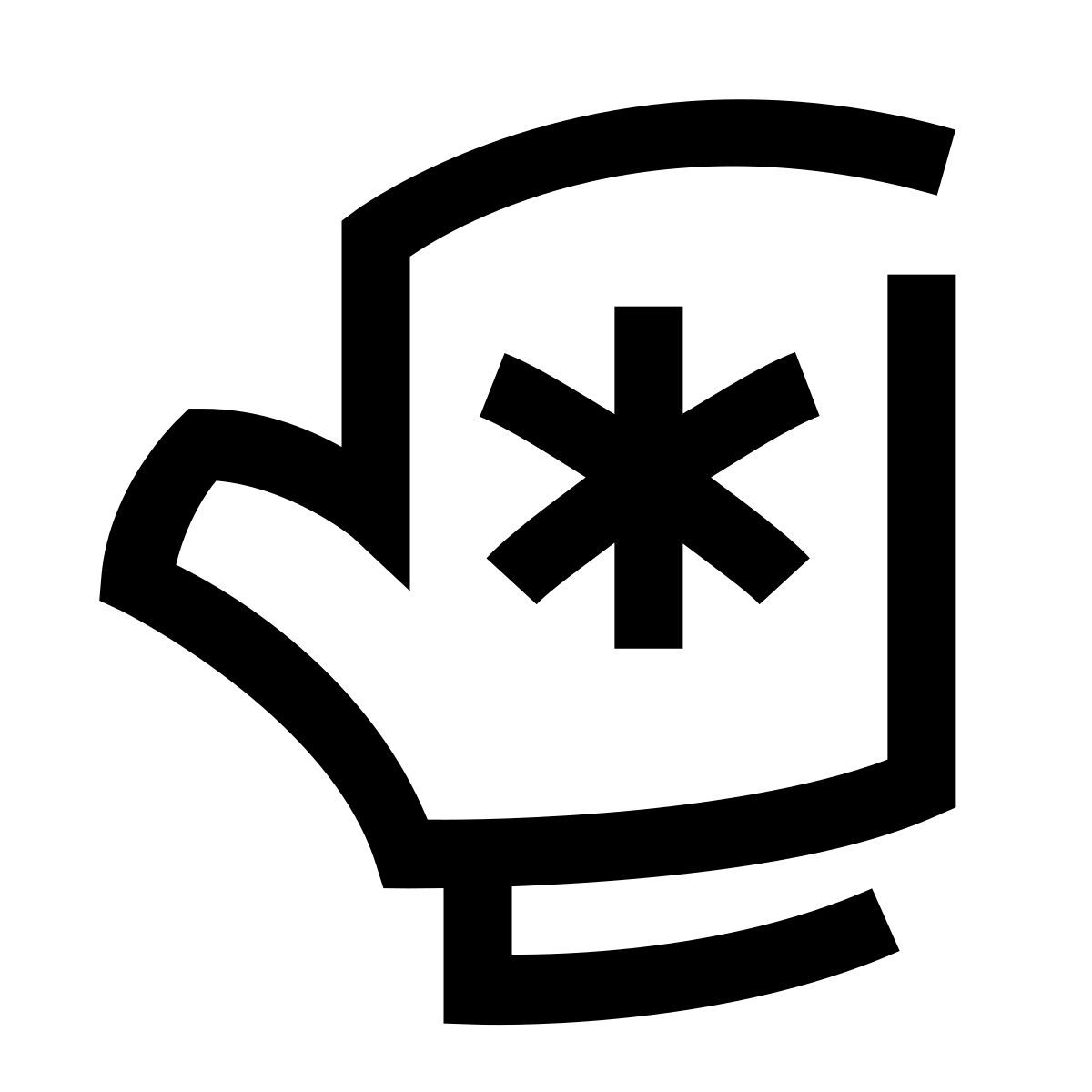 hieroglyphs style weihnachts fäustling icon