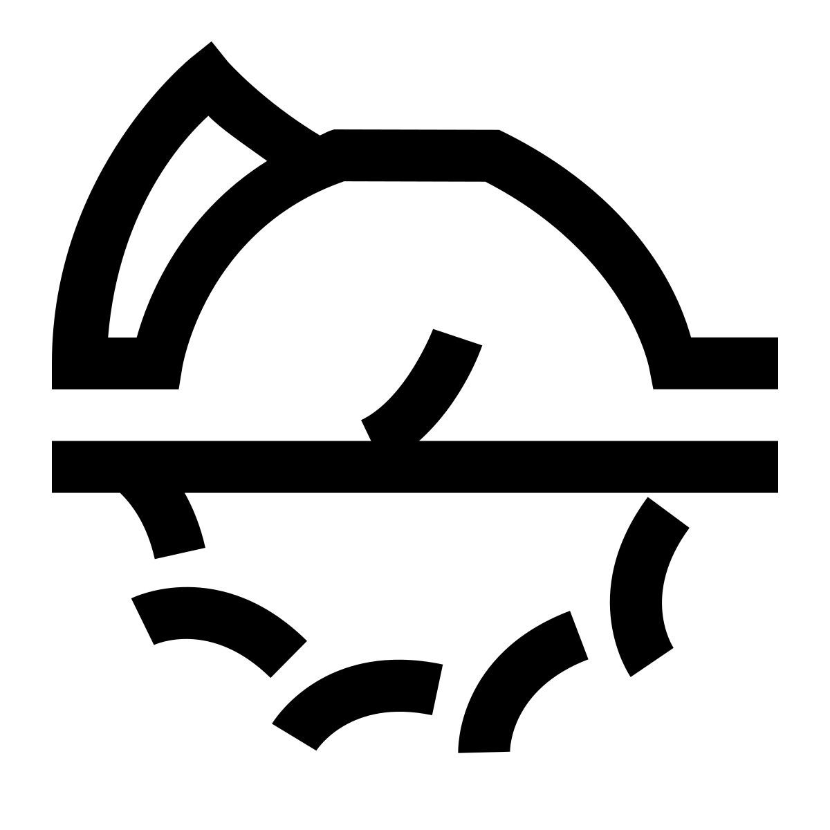 hieroglyphs style sega circolare icon