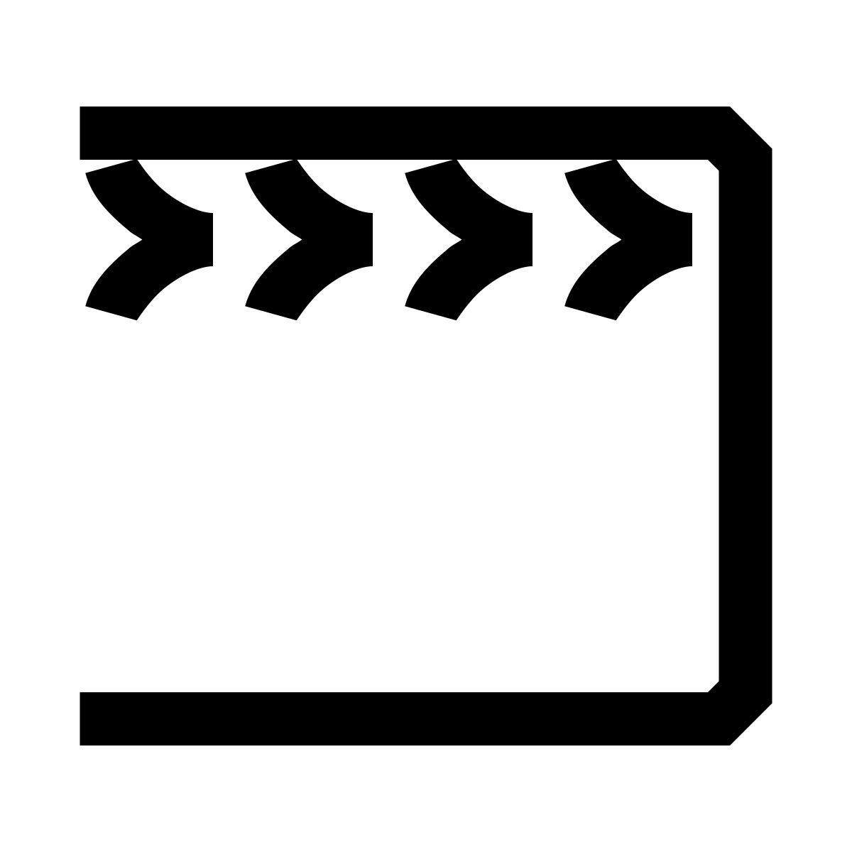 hieroglyphs style ciak icon