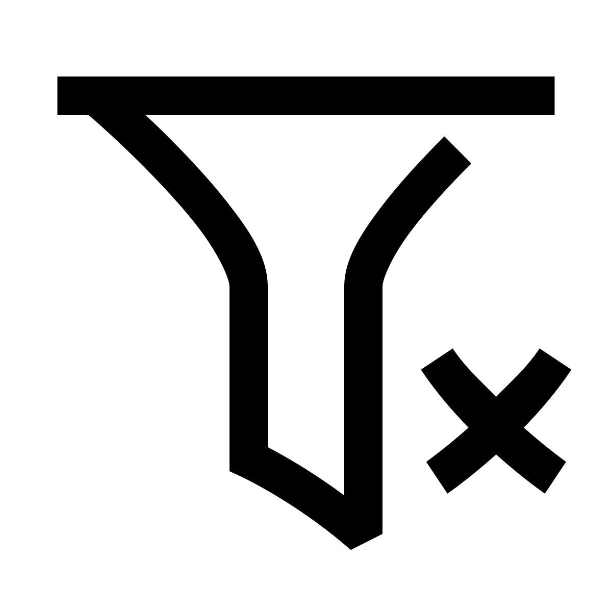 hieroglyphs style clear filters icon