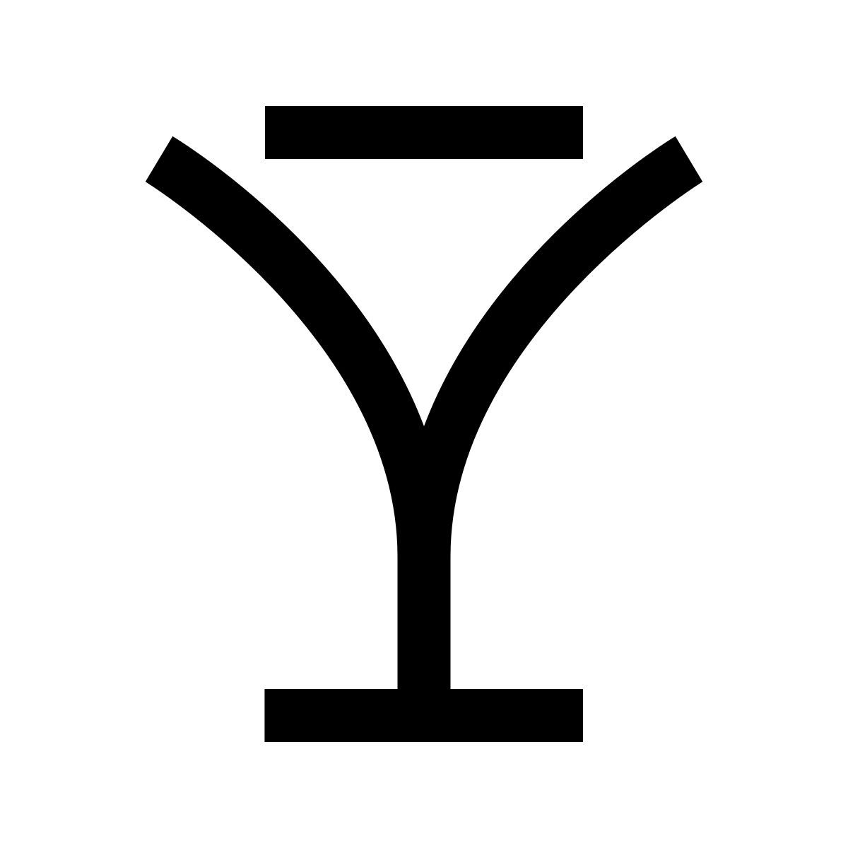 hieroglyphs style cocktail icon