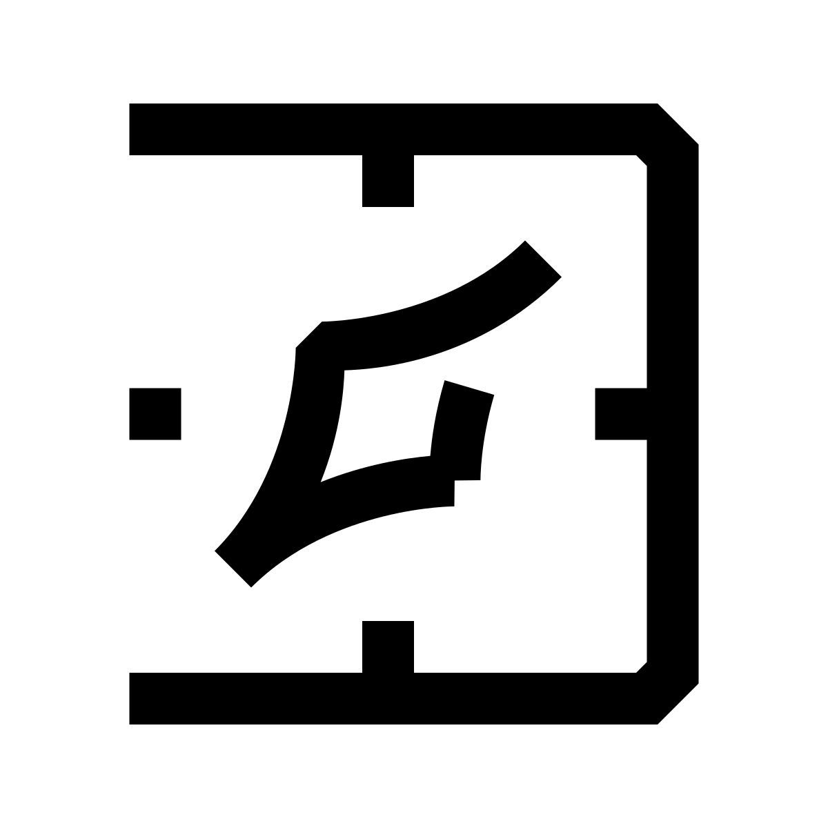 hieroglyphs style 나침반 icon