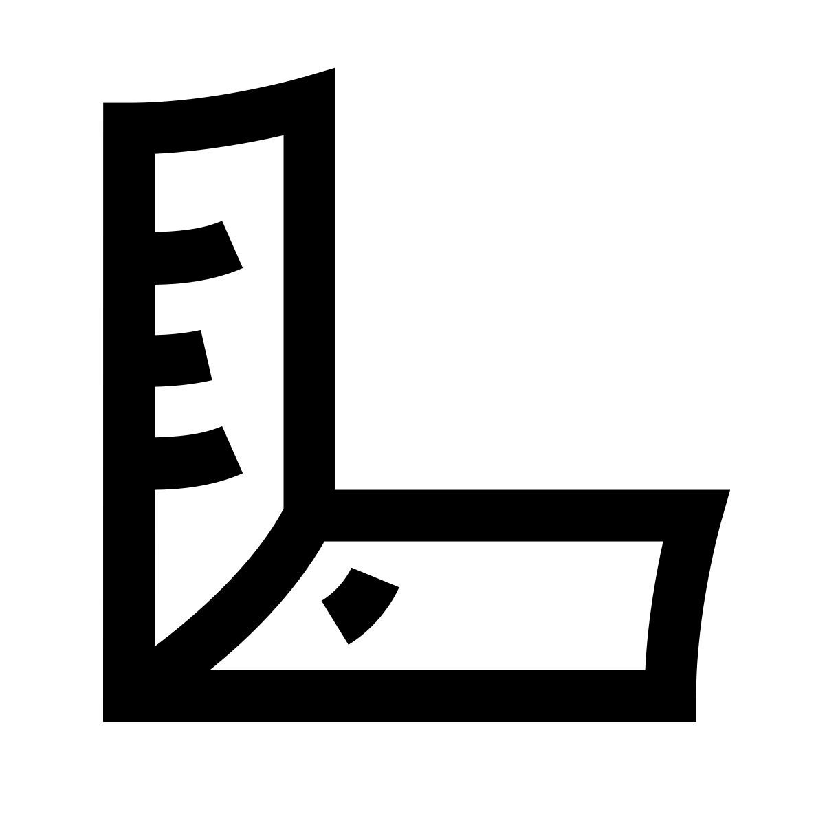 hieroglyphs style construction carpenter ruler icon