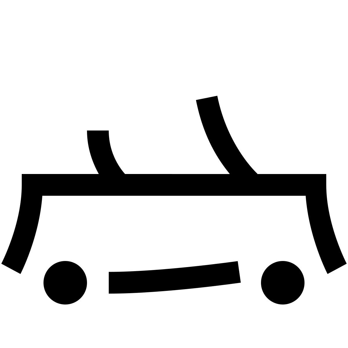hieroglyphs style décapotable icon