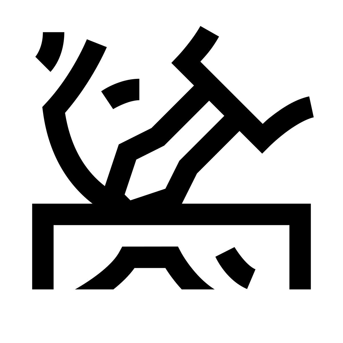 hieroglyphs style craft work icon