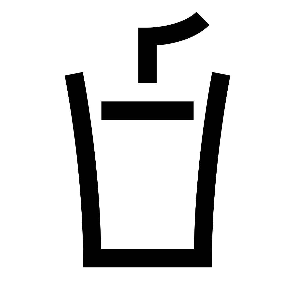 hieroglyphs style tazza con cannuccia icon