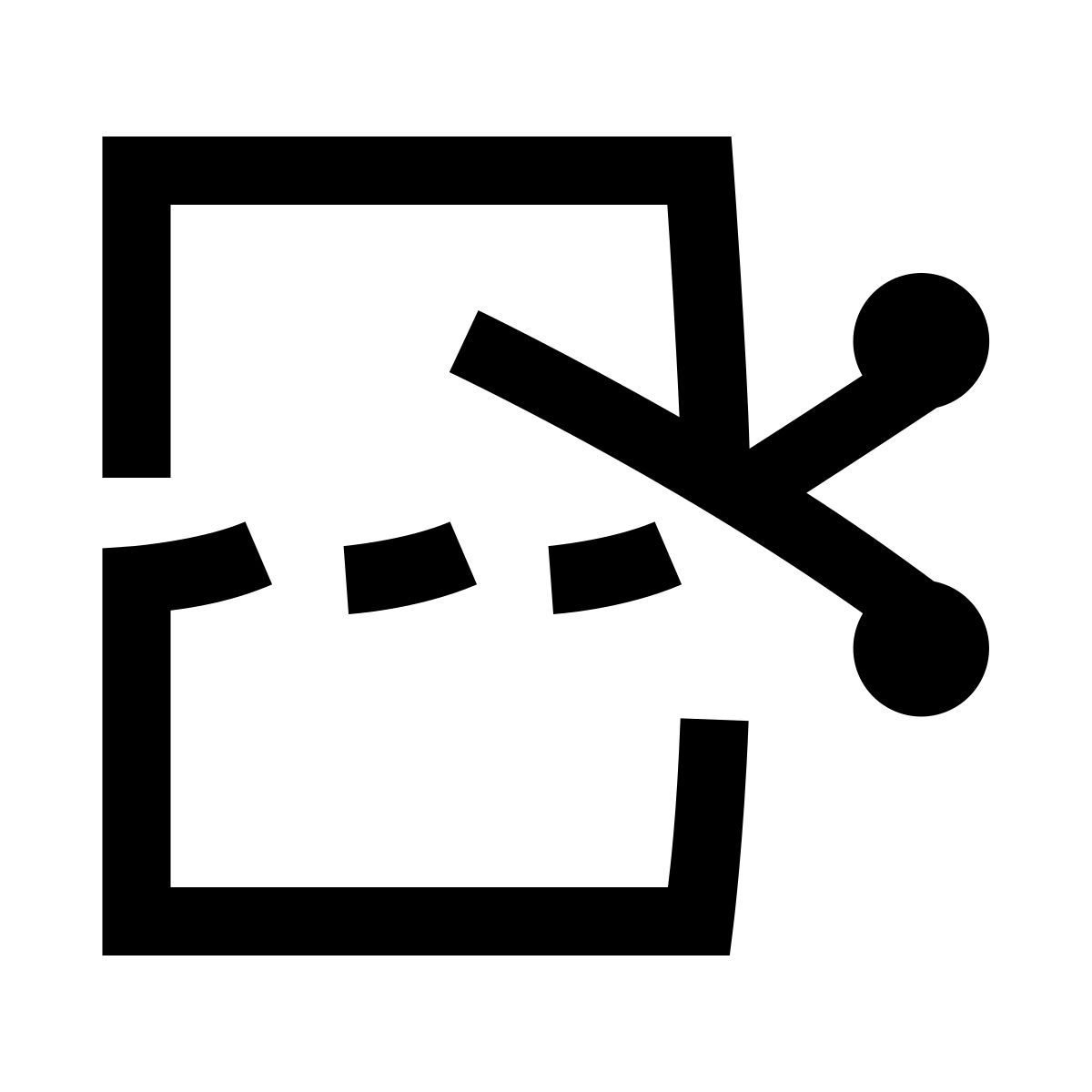 hieroglyphs style cortar o papel icon