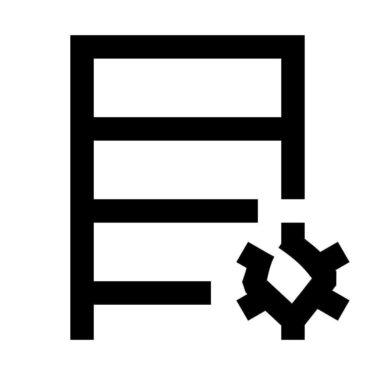 hieroglyphs style database administrator icon