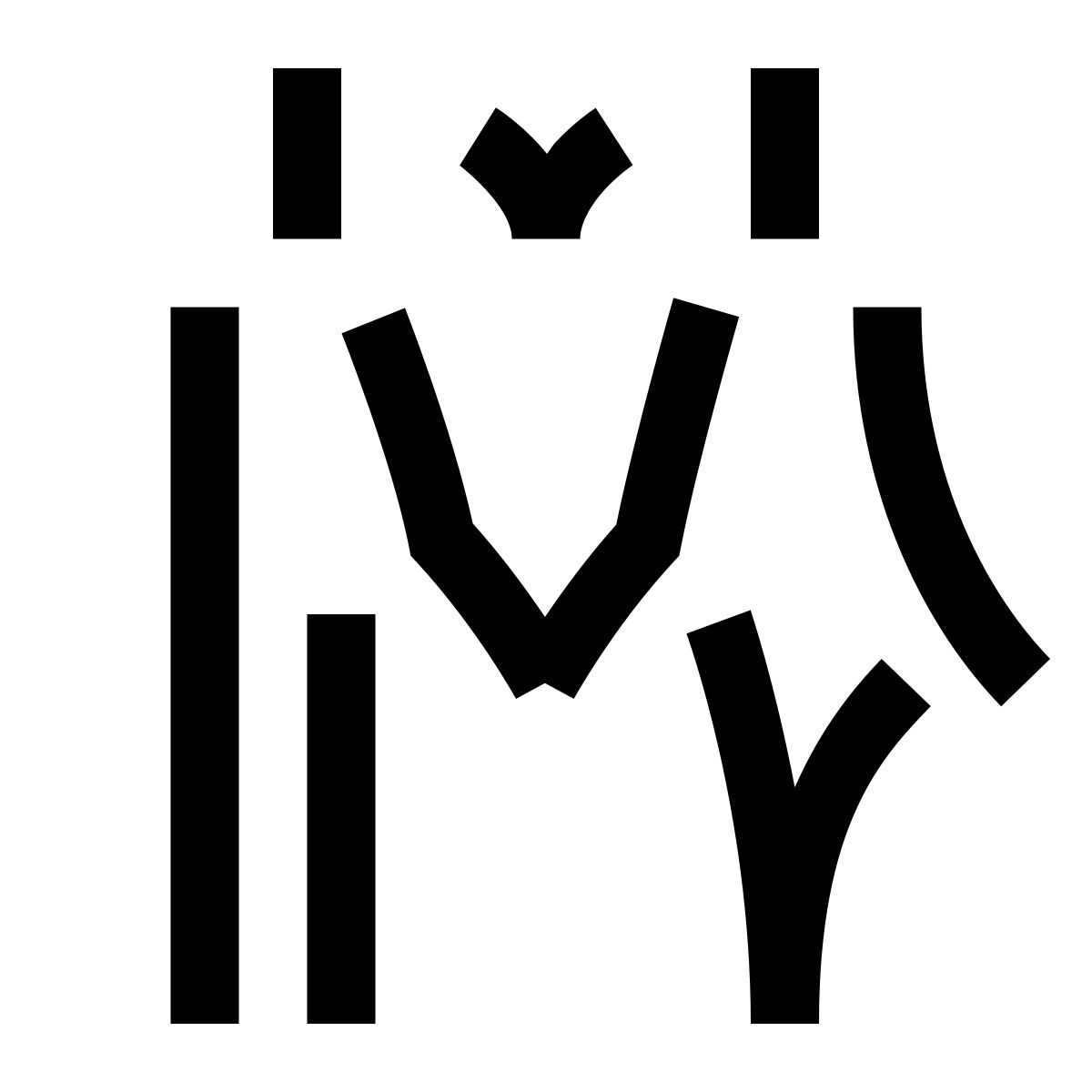 hieroglyphs style cita mujer hombre icon