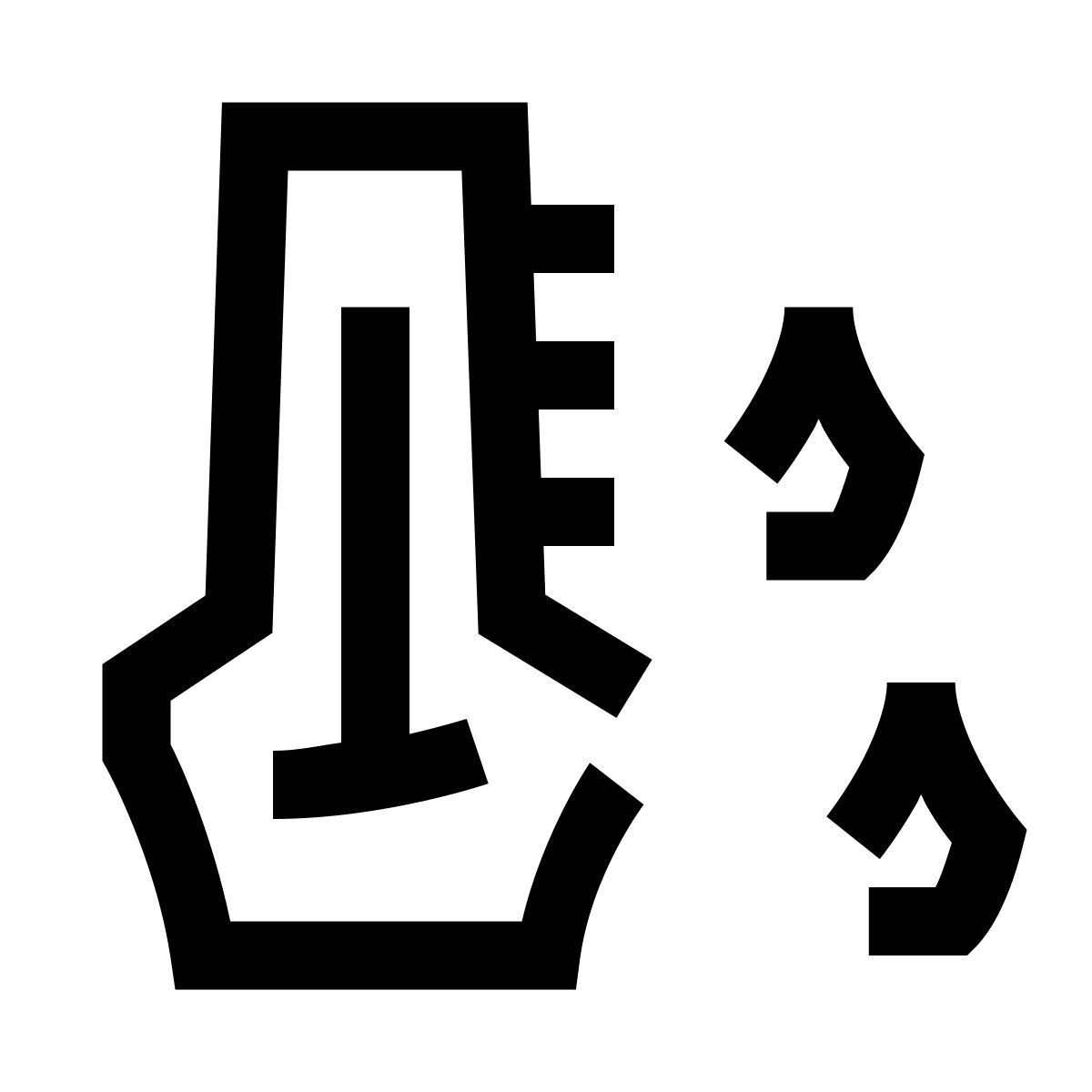 hieroglyphs style condensación icon