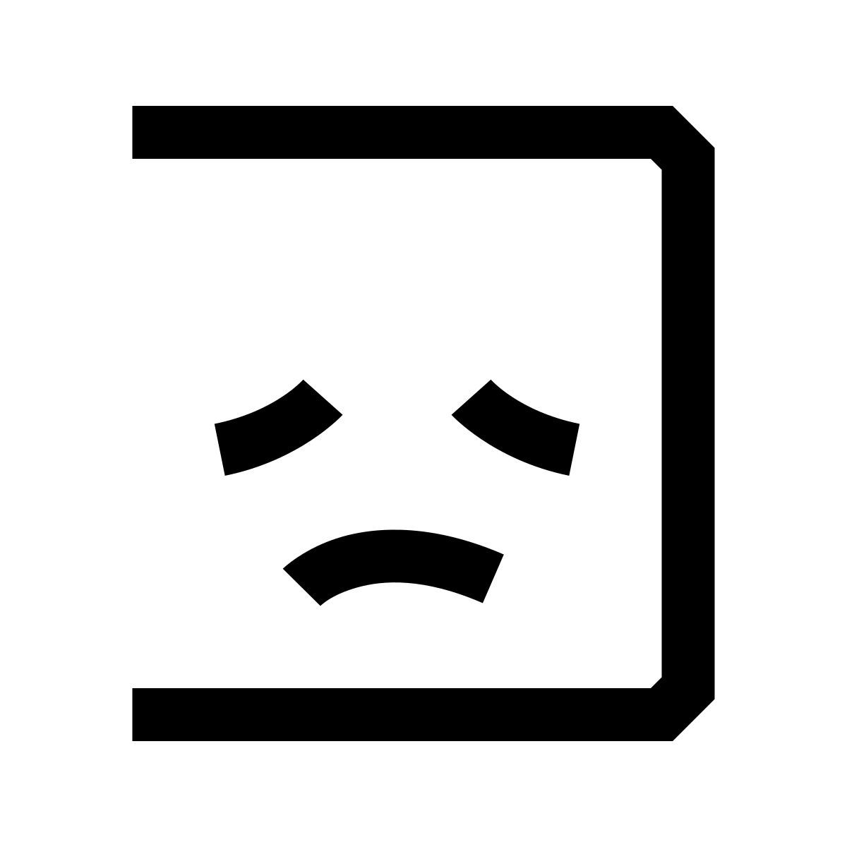 hieroglyphs style désappointé icon