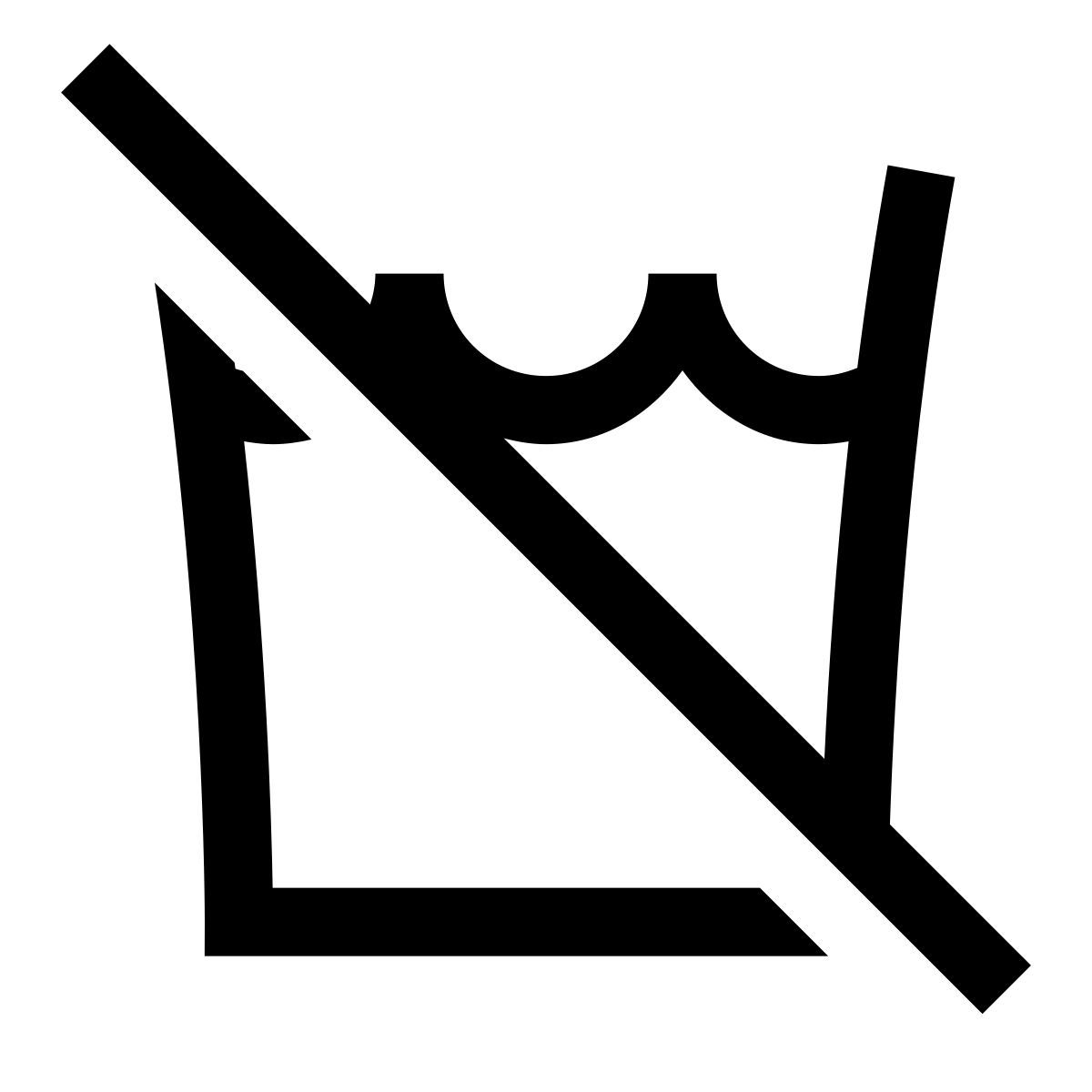 hieroglyphs style nicht waschen icon