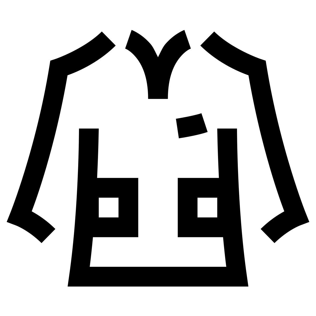 hieroglyphs style lab coat icon