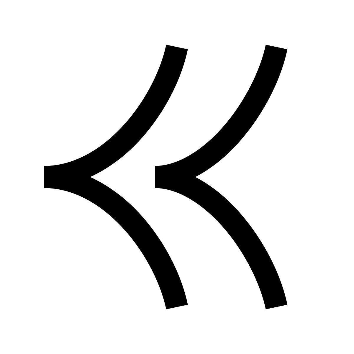 hieroglyphs style double gauche icon