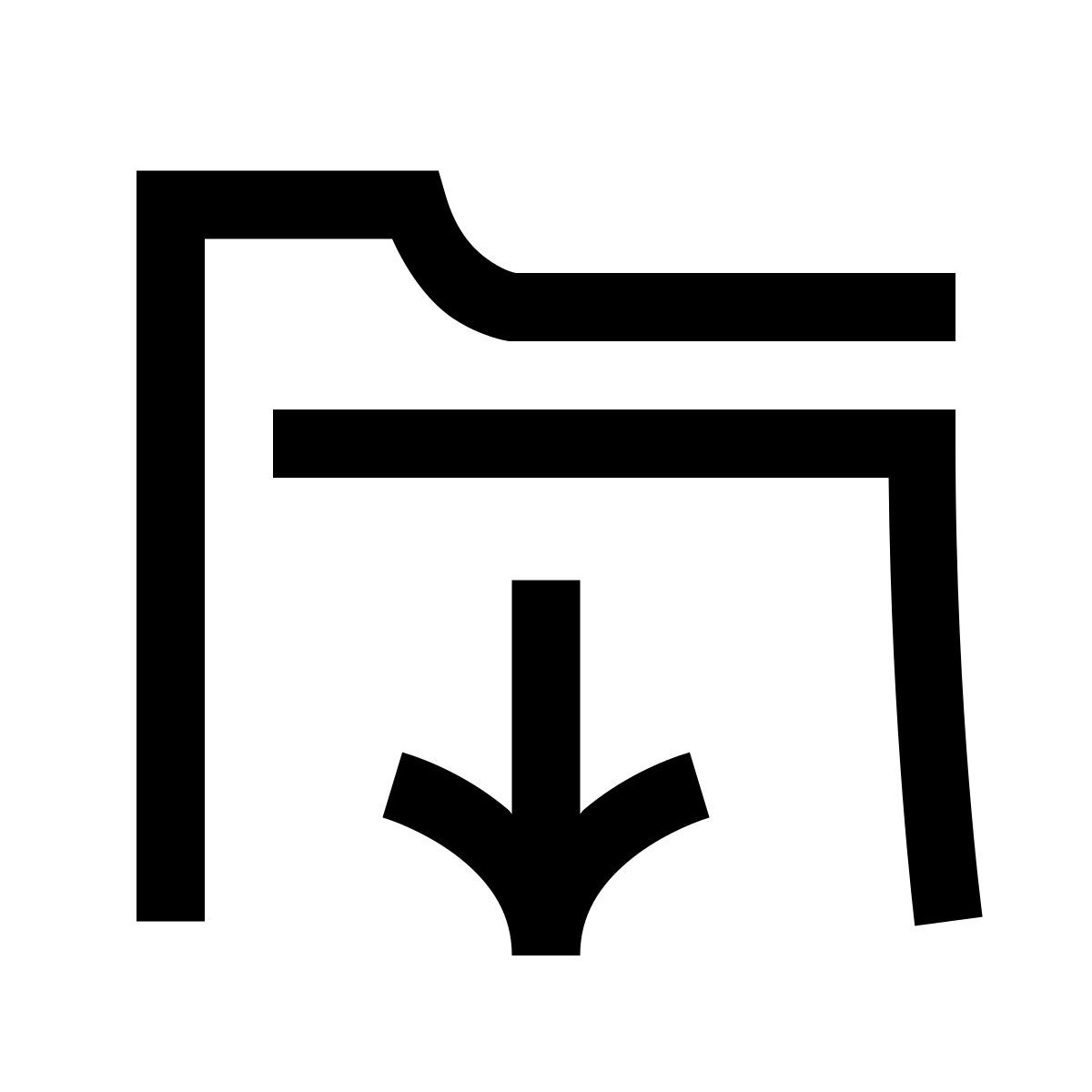 hieroglyphs style downloads folder icon