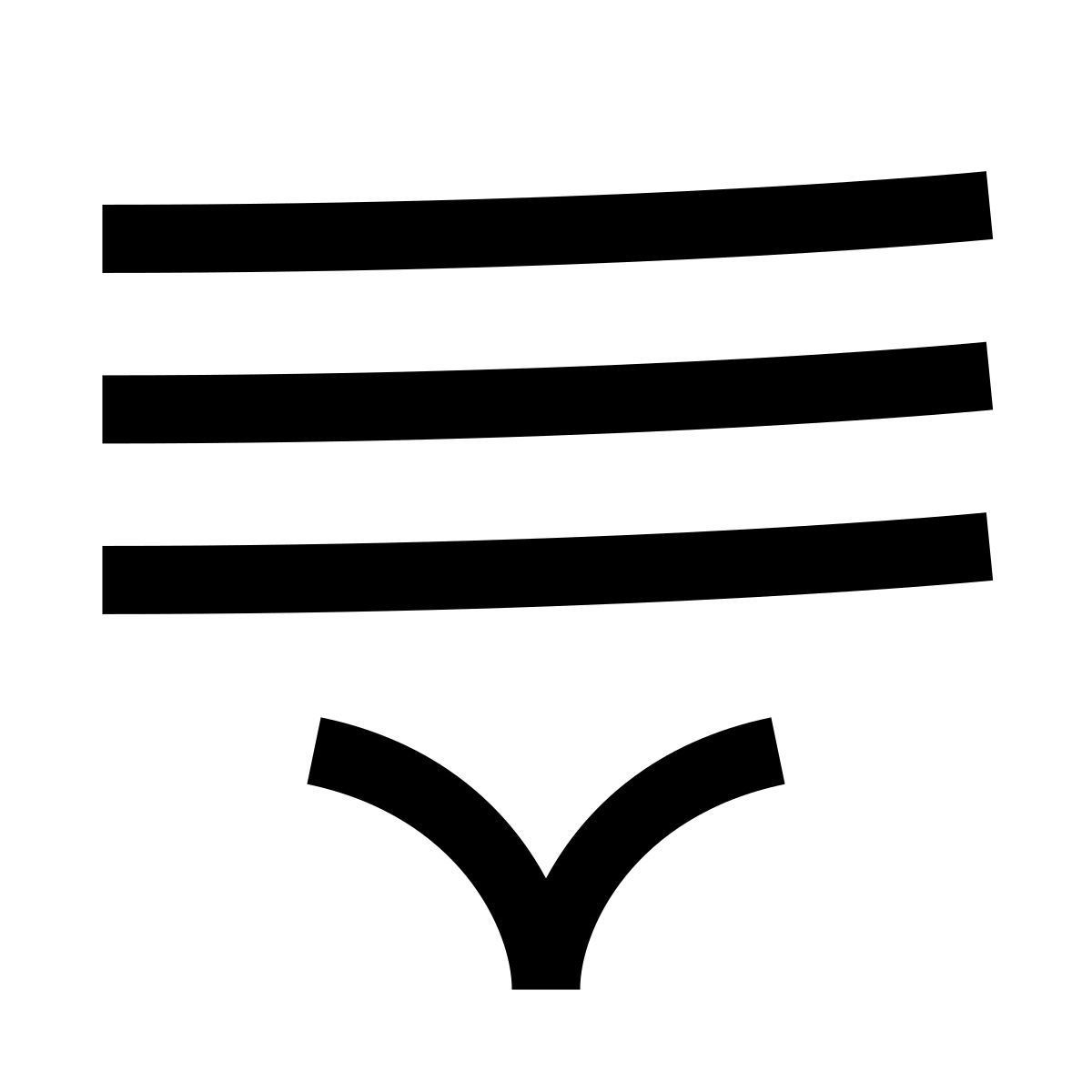 hieroglyphs style arrastrar lista hacia abajo icon