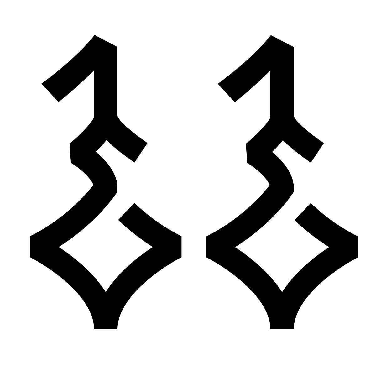 hieroglyphs style brincos icon