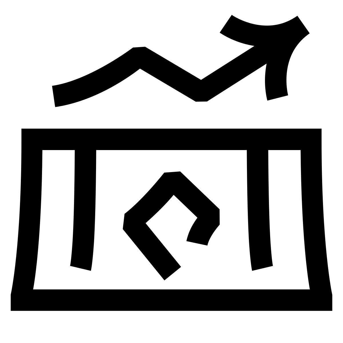 hieroglyphs style 경제 개선 icon
