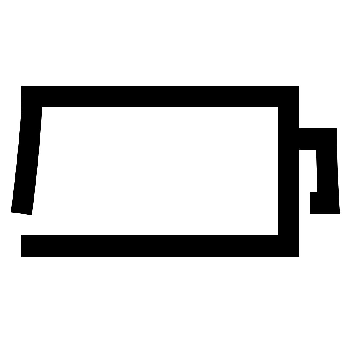 hieroglyphs style 空のバッテリー icon