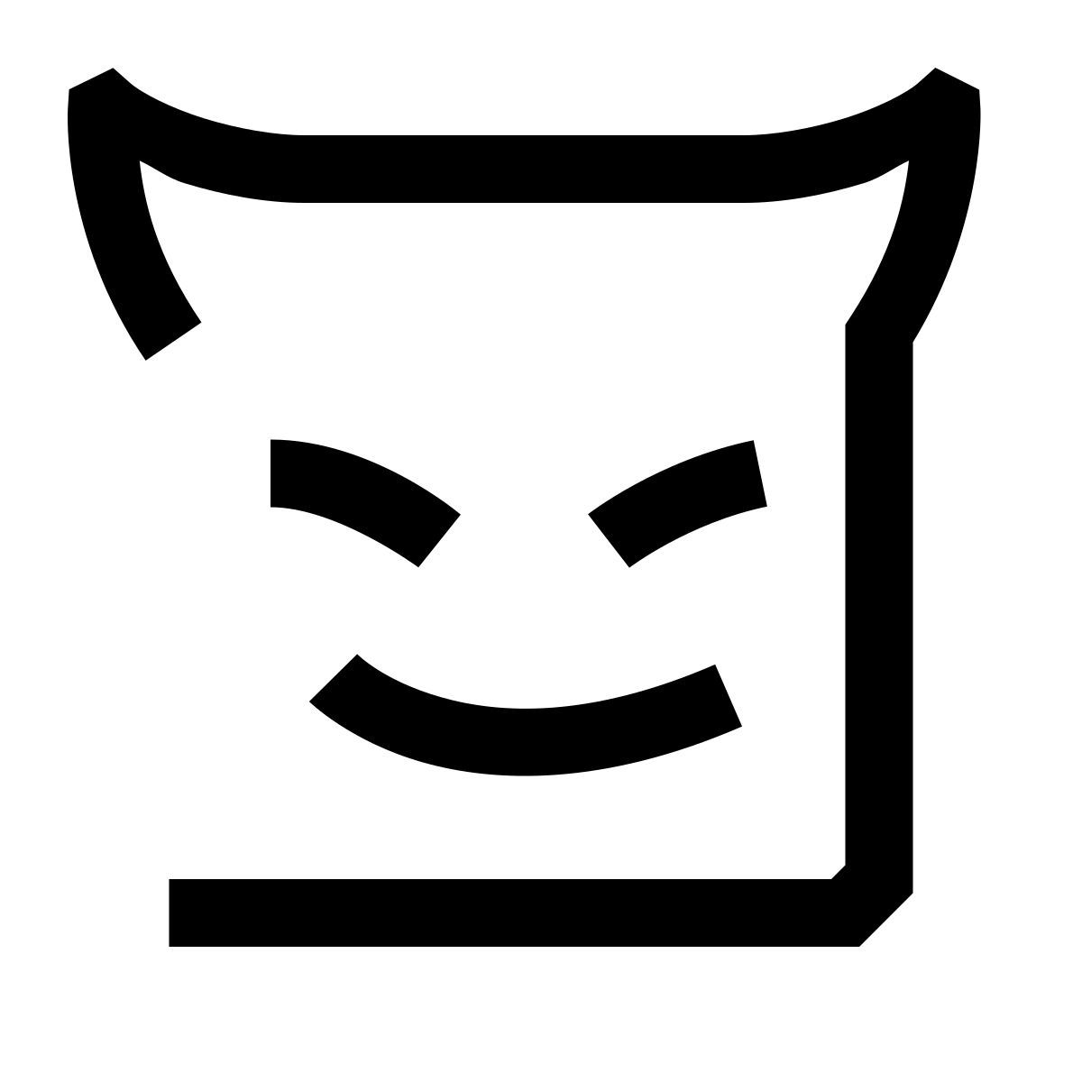 hieroglyphs style 悪 icon